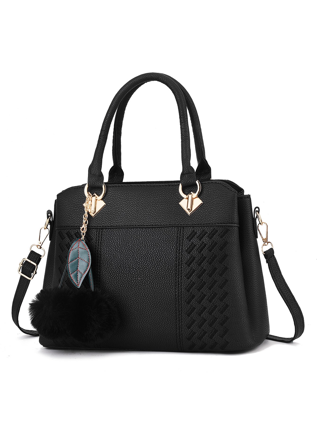 Simple and Large Capacity Fashionable Handbag for Women 2025 New Light Luxury Handheld Mom Bag Texture Embroidered Thread Shoulder Bag