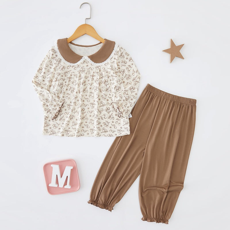 Children's Summer A-class Ice Doraemon, Youkesi, Modal, Tiansi Air Conditioning, Home Clothing, Underwear Set, Anyang Children's Clothing