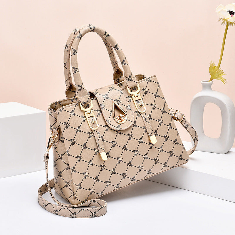 New 2024 atmospheric mother bag, simple crossbody bag, fashionable printed handbag, cross-border women's bag, one piece dropshipping