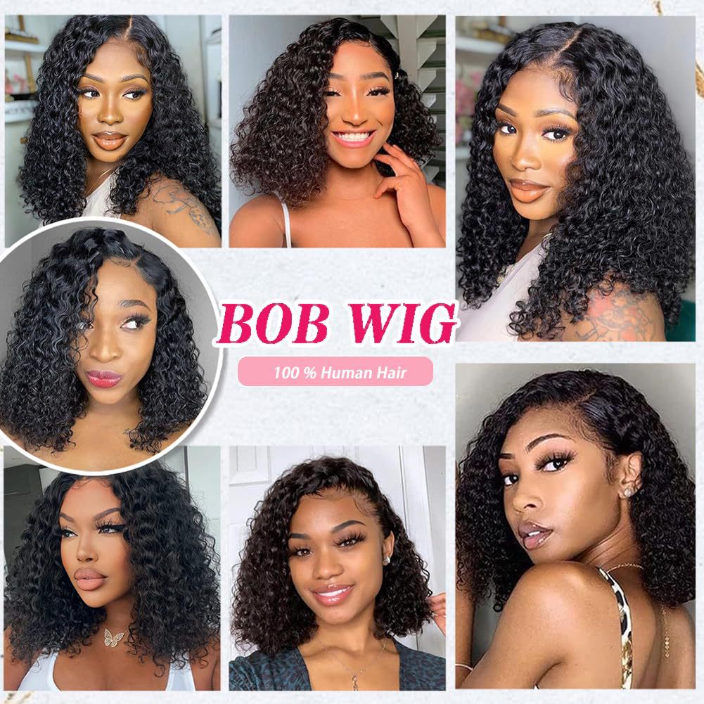Cross border wig African women's front lace synthetic headband black short curly hair African small roll manufacturer in stock