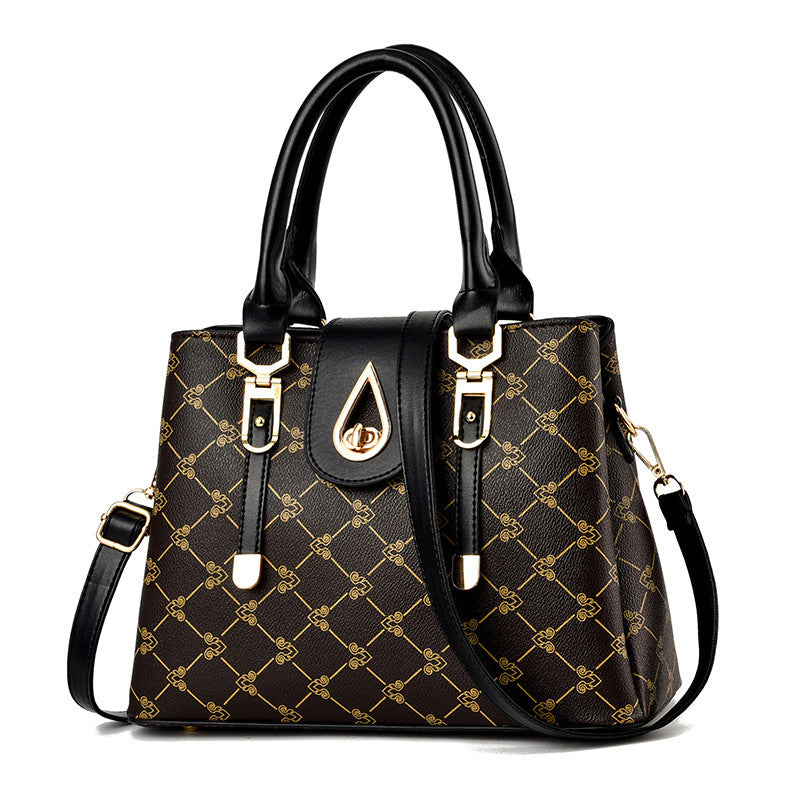 New 2024 atmospheric mother bag, simple crossbody bag, fashionable printed handbag, cross-border women's bag, one piece dropshipping