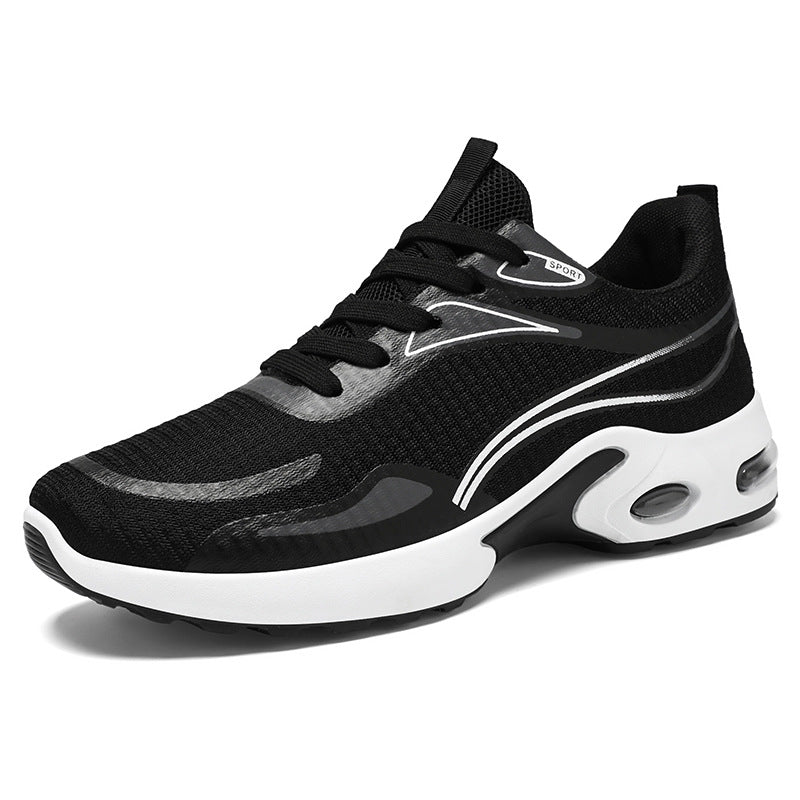 Men's autumn new Flyknit men's shoes Korean version air cushioned soft soled shoes Cross border fashion trend breathable sports shoes