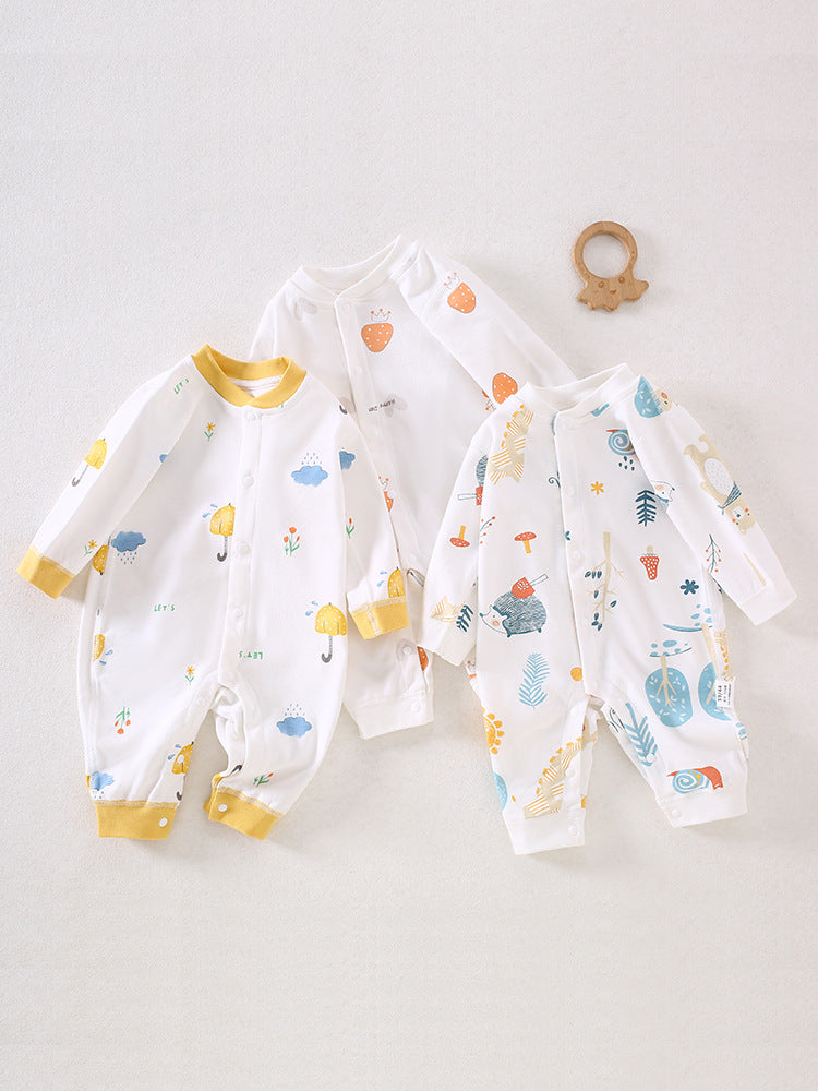 Baby jumpsuit Spring and Autumn A-class newborn clothes Pure cotton baby clothes Crawler clothes Anyang baby clothes