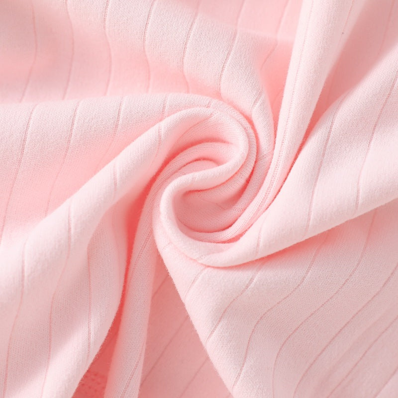 Strap up baby jumpsuit, pure cotton baby sleepwear, long sleeved khai, monk butterfly clothes, can be worn in spring and autumn