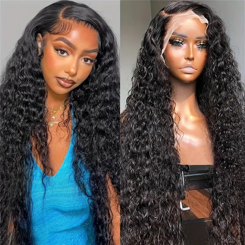 Cross border European and American fashion front lace lace 13 * 4 wig African hot selling small rolled tube long rolled hair full head cover