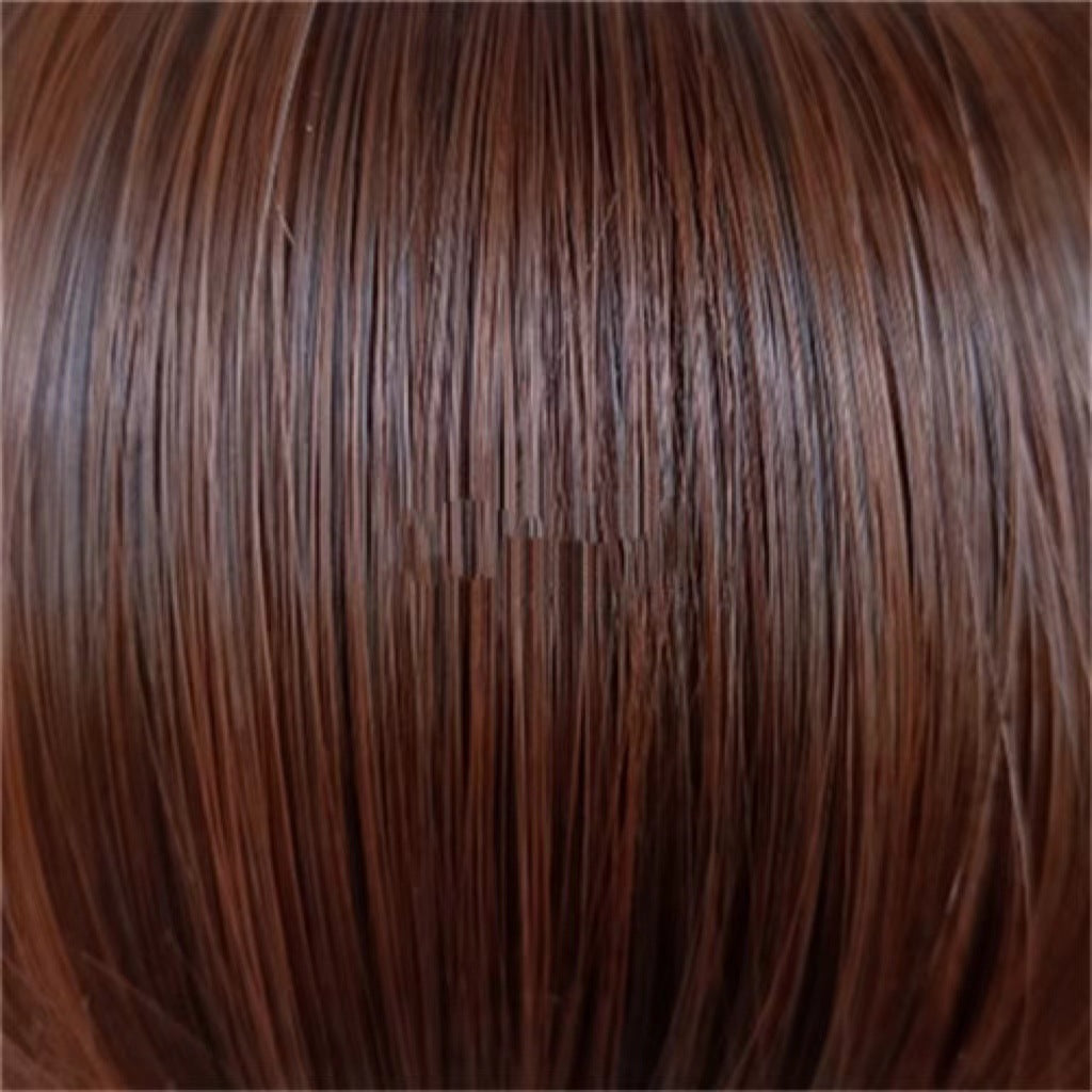 European and American wig cross-border fashion wig with bangs, hand tube wrapped tube, small curly hair, African headband wig, women's synthetic fiber wig