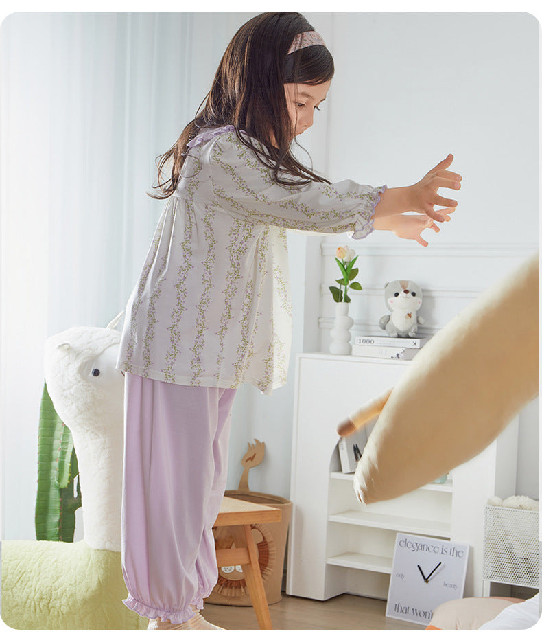 Children's Summer A-class Ice Doraemon, Youkesi, Modal, Tiansi Air Conditioning, Home Clothing, Underwear Set, Anyang Children's Clothing