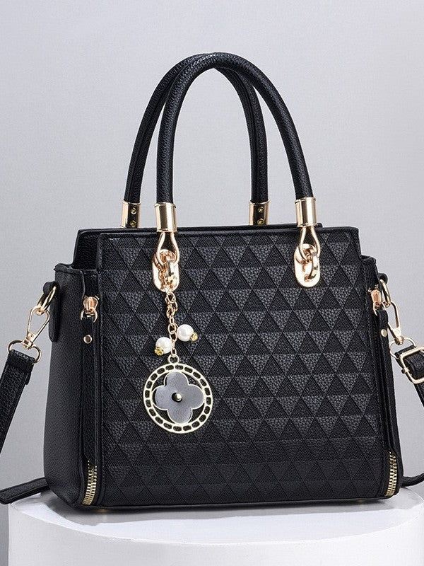 Tote women's bag 2025 new large capacity fashionable and atmospheric texture embossed women's bag casual crossbody handbag