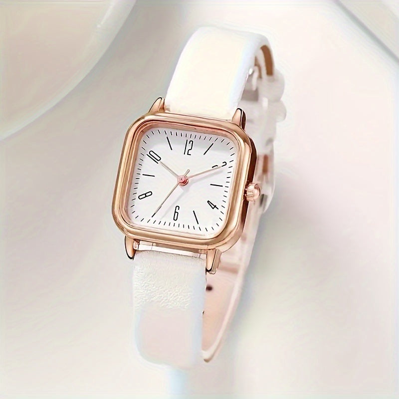 Foreign trade new women's quartz watch luminous small circular digital manufacturer in stock women's belt watch women's watch
