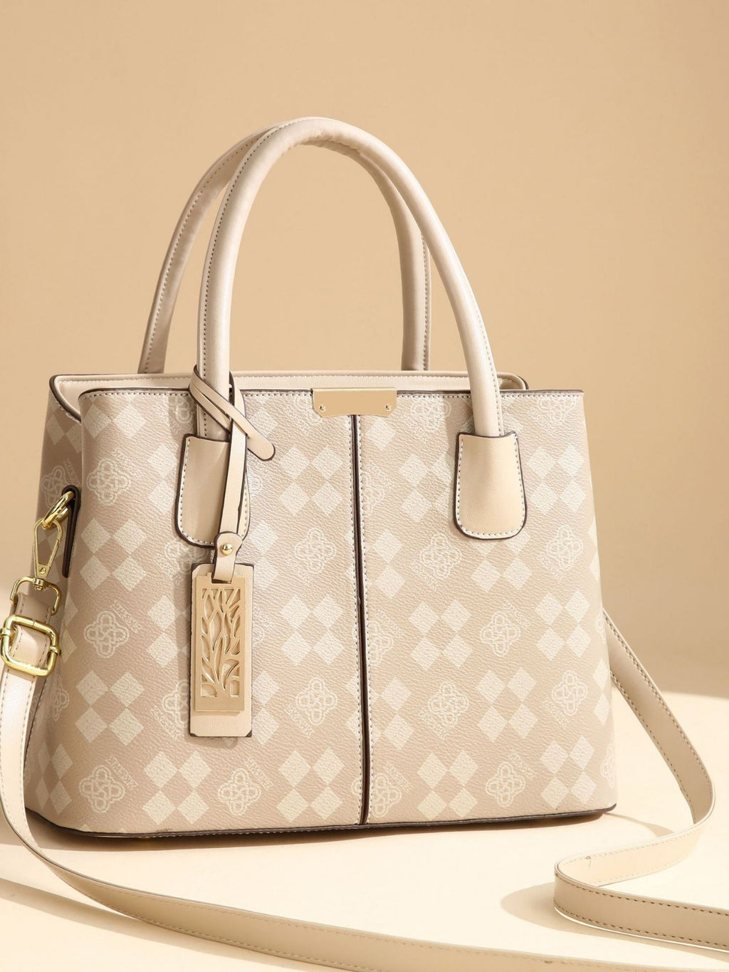 Light luxury contrasting color bag for women 2024 hot item, simple and large capacity trendy and fashionable printed handbag for mothers, foreign trade bag