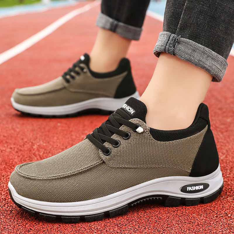 Men's shoes autumn new casual men's single shoes hair replacement soft sole comfortable running shoes versatile men's sports single shoes