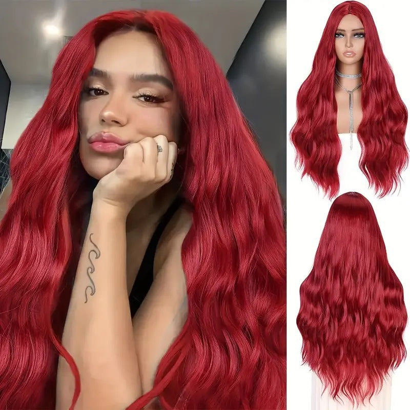 Amazon Cross border European and American Fashion Front Lace Water Ripple Curly Hair Cover African Hot Selling Front Lace Wig