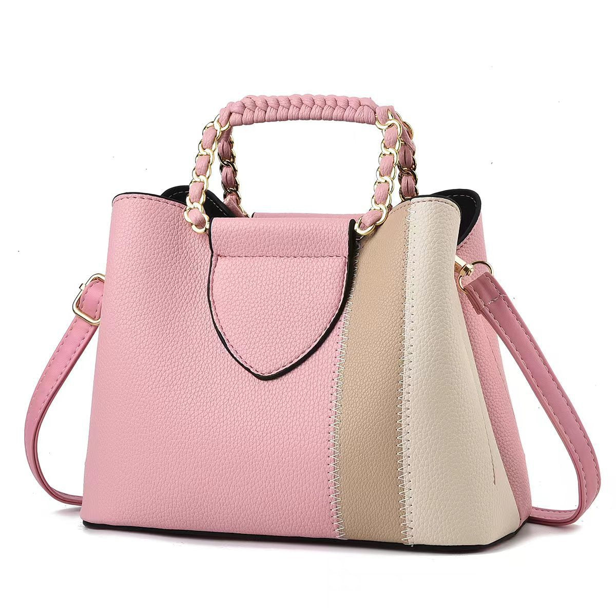 Diagonal Cross Small Bag 2025 New Business Commuter Date Shopping Fashion Diagonal Cross Bag Color Contrasting Practical Handbag
