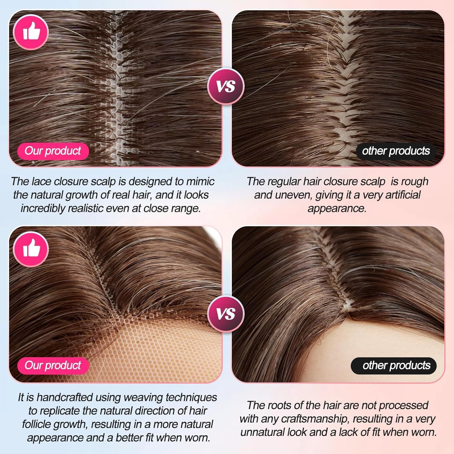 Amazon's new wig for women in Europe and America, front lace synthetic headband, small lace, medium split, long curly hair wigs