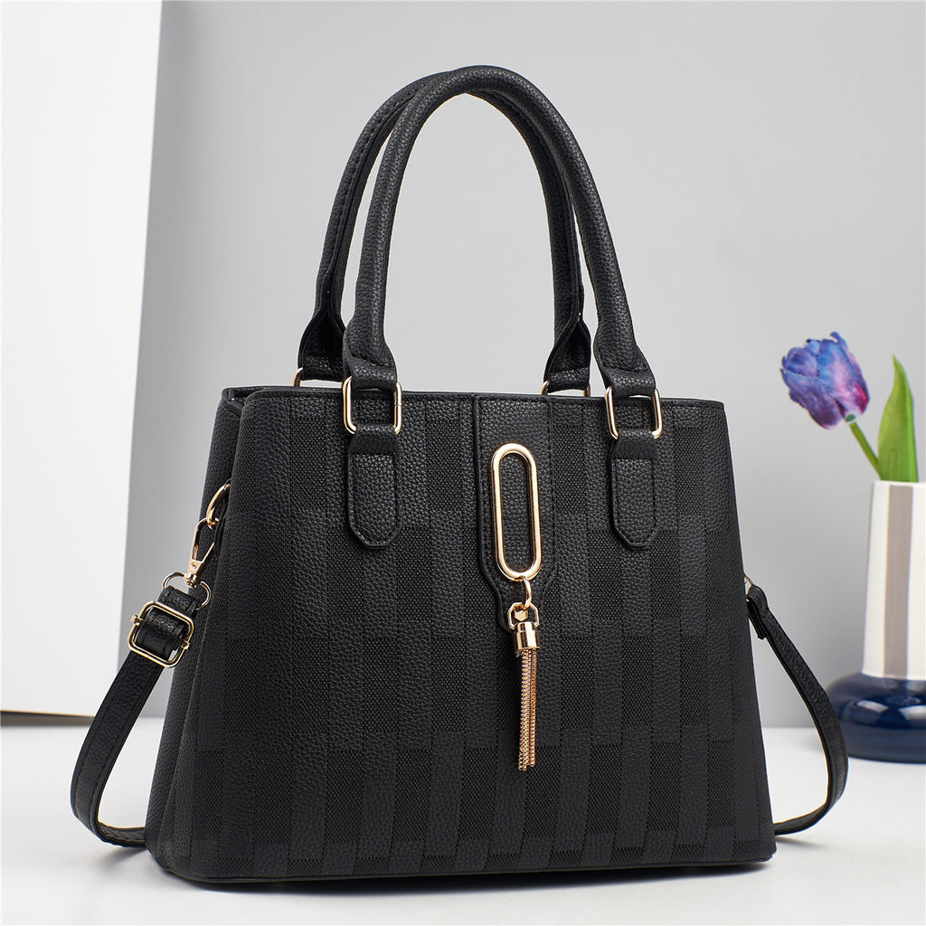 2025 New Middle aged Women's Printed Handbag for Mom's Birthday Gift Practical One Shoulder Casual Diagonal Cross Large Bag