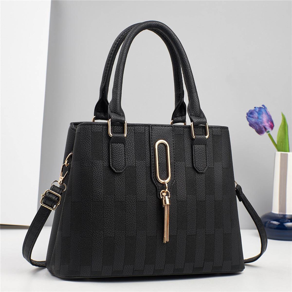 2025 New Middle aged Women's Printed Handbag for Mom's Birthday Gift Practical One Shoulder Casual Diagonal Cross Large Bag
