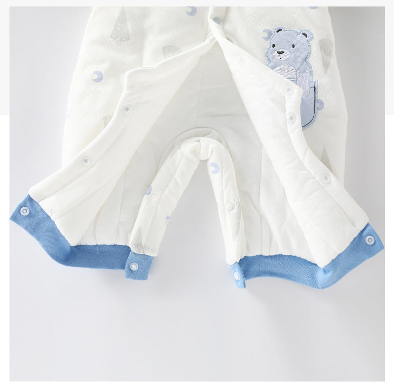 Winter baby cotton jumpsuit, Class A pure cotton, newborn baby clothes, thick cotton clothes, climbing clothes, baby children's clothing