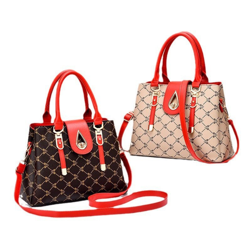 New 2024 atmospheric mother bag, simple crossbody bag, fashionable printed handbag, cross-border women's bag, one piece dropshipping