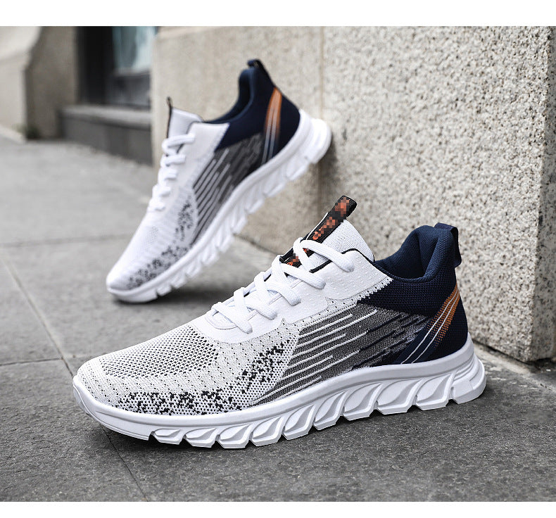 Sports shoes, men's customized autumn new style, foreign trade shoes, fashionable and trendy casual shoes, single shoes, mesh shoes, running shoes