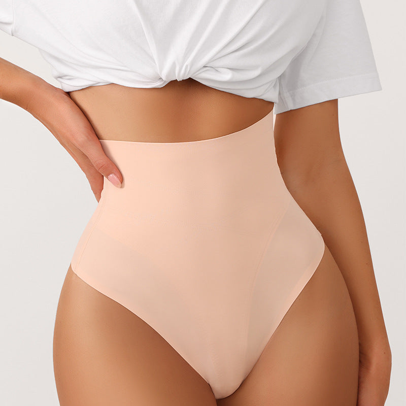 High-waisted T-back panties