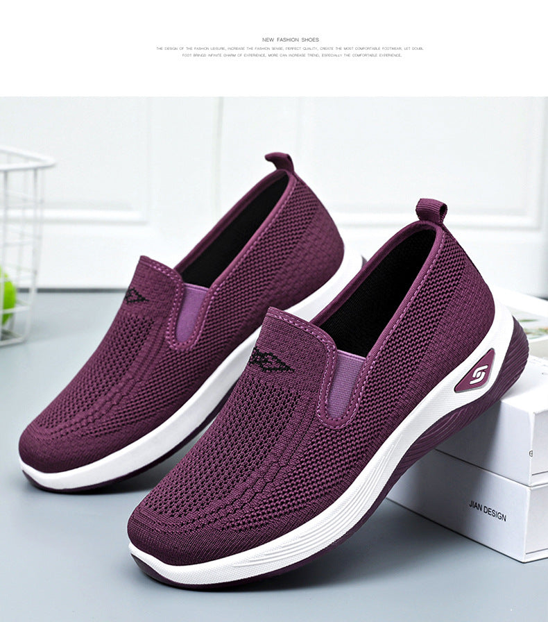 Women's autumn soft soled old Beijing cloth shoes wholesale and dropshipping, breathable, lightweight, comfortable and casual shoes for middle-aged and elderly mothers