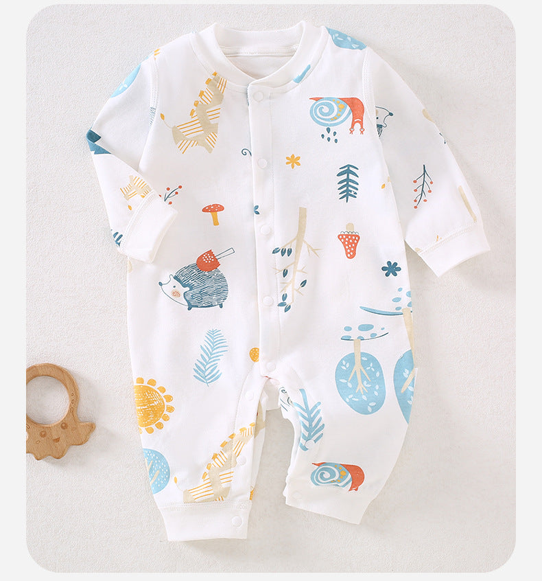 Baby jumpsuit Spring and Autumn A-class newborn clothes Pure cotton baby clothes Crawler clothes Anyang baby clothes