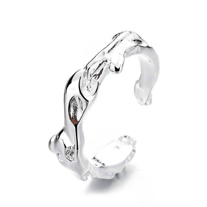 Open ring with irregular index