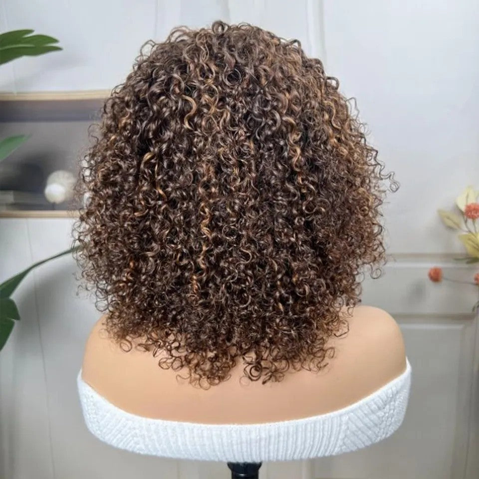 European and American synthetic wig, African small roll explosive head, synthetic headband, short curly hair manufacturer, spot wholesale and dropshipping