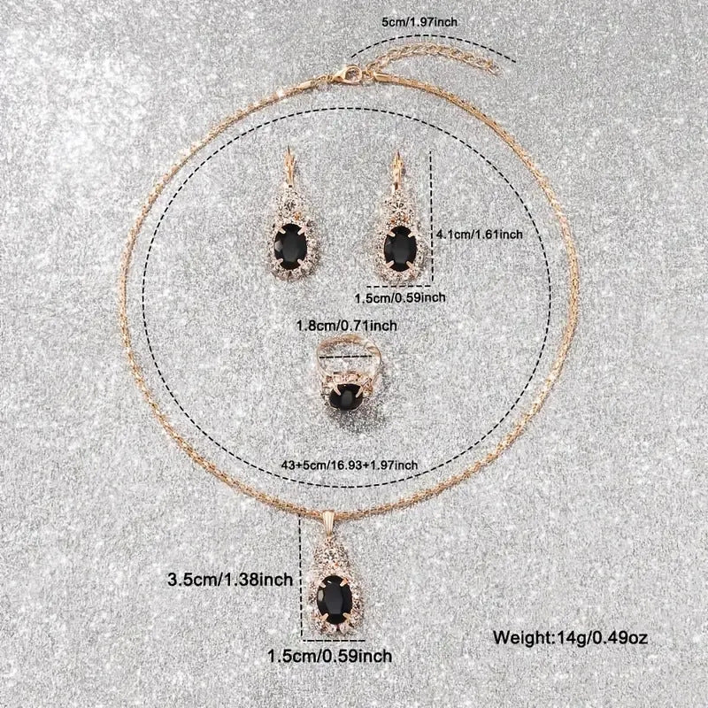 Ladies' Watch 5-piece Set Luxury rhinestone Ladies' Fashion Elegant Watch Quartz Watch Girls' Watch Bracelet Gift