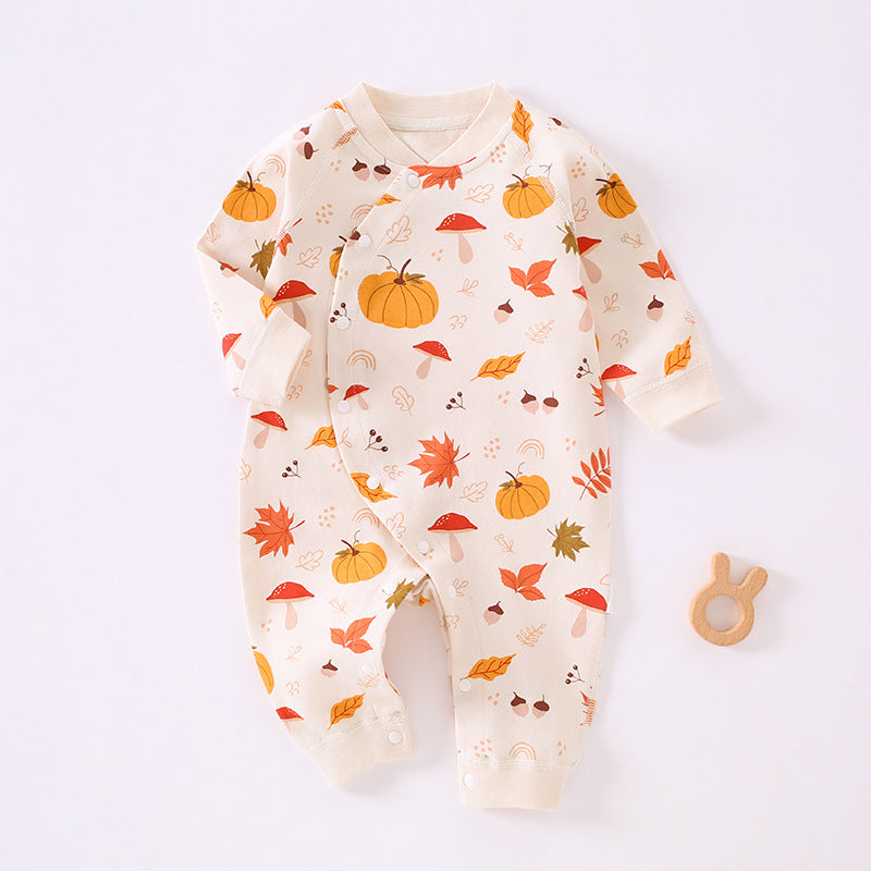 Newborn clothes, pure cotton A-class baby jumpsuit, spring and autumn baby clothes, jumpsuit, crawling clothes, Anyang baby children's clothing