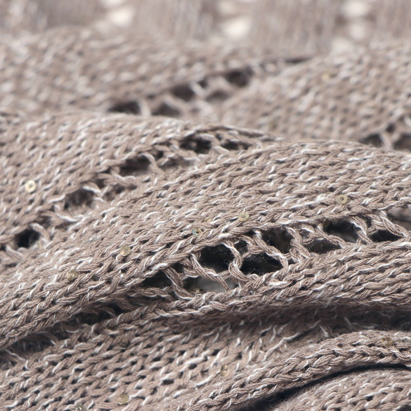 Elegant jacket with V-neckline, long sleeves, single buttons, high-quality linen-cotton embroidery