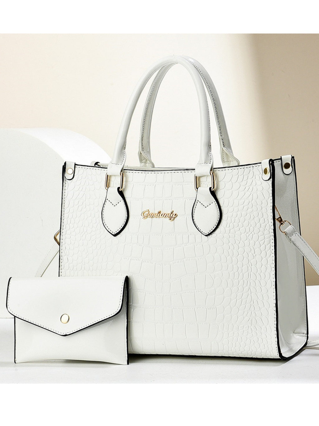 Send Mom Mother's Day Gift 2025 New Light Luxury Large Capacity Bright Leather Crocodile Pattern Single Shoulder Mother and Child Bag Foreign Trade Bag