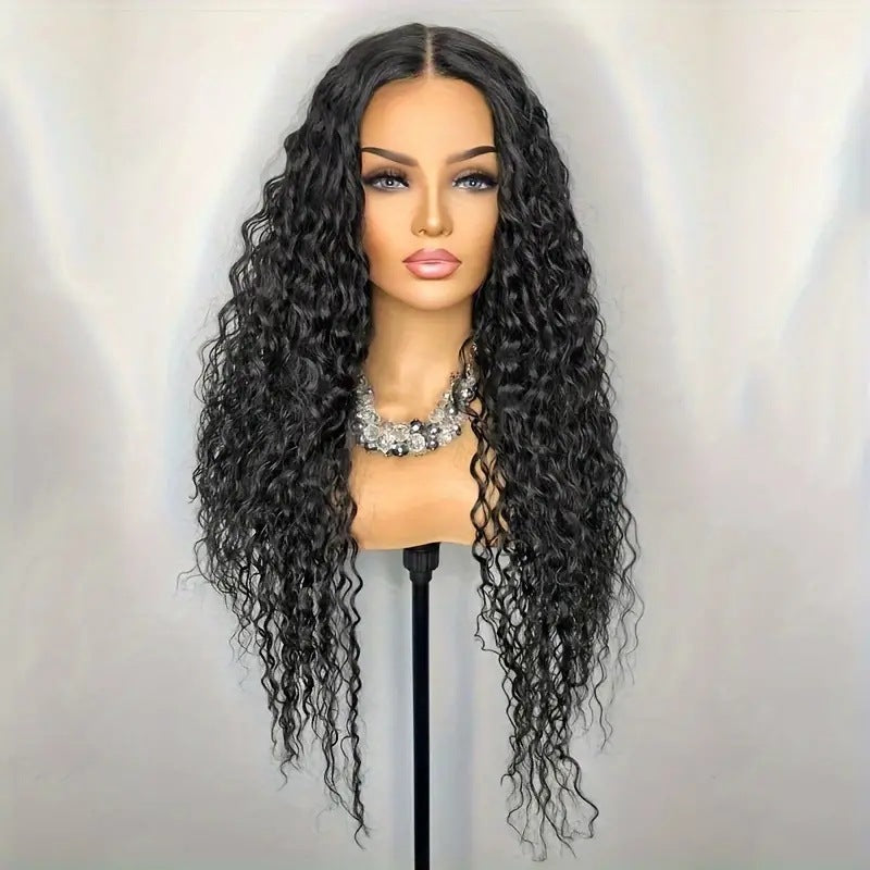 Amazon Cross border Fashion Wig African Hot Selling Front Lace 13 * 4 Small Winding Tube Explosion Head Curly Hair Wig