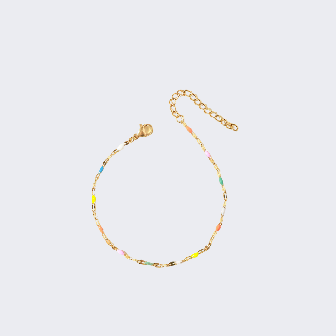Rainbow Dainty Anklet